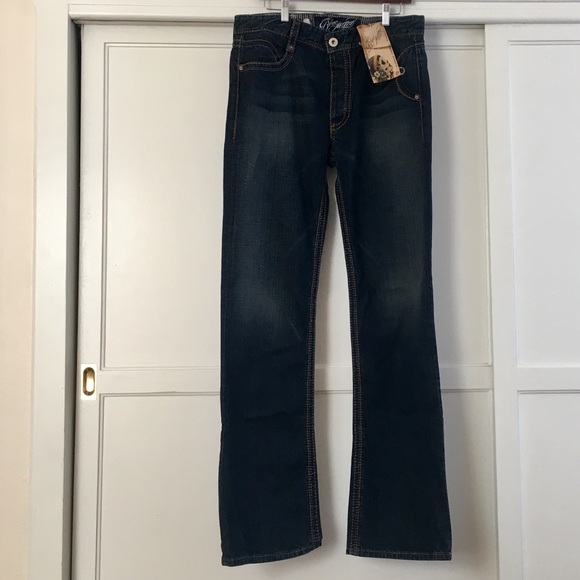  Man's Blue Tattoo Jeans  - Picture 4 of 7