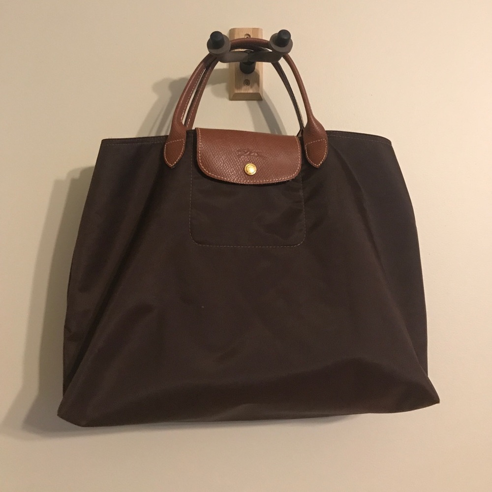 Longchamp tote bag. Chocolate. Great condition