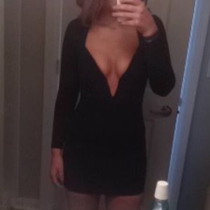 Sexy Cut-Out Little Black Dress
