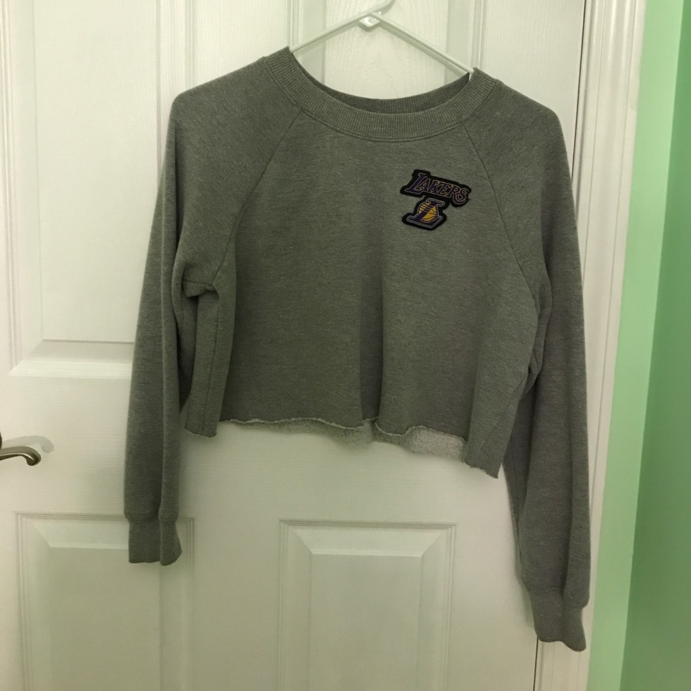 LA Lakers cropped sweater