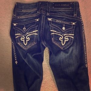 Like new Rock Revival Size 25 long bootcut jeans