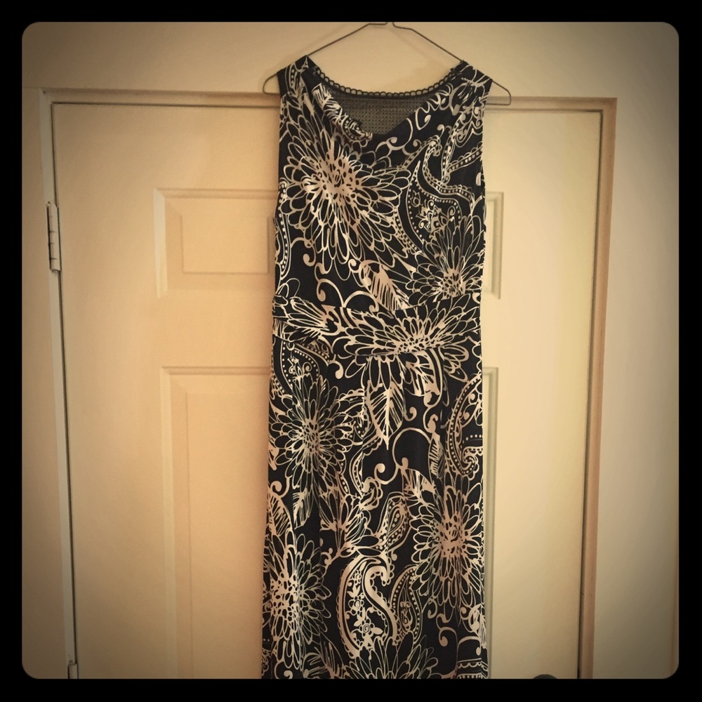 Black and White Maxi Dress