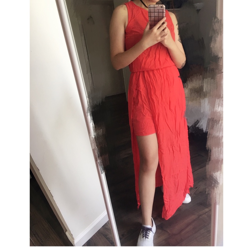 Red Silk dress! Ella Moss