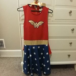 Wonder woman costume - dress, cape, headband