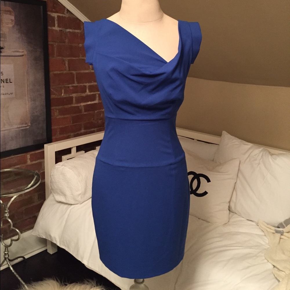 cobalt blue Black Halo dress
