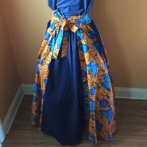 Butterfly denim Skirt
