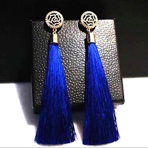 Luxury royal blue earrings