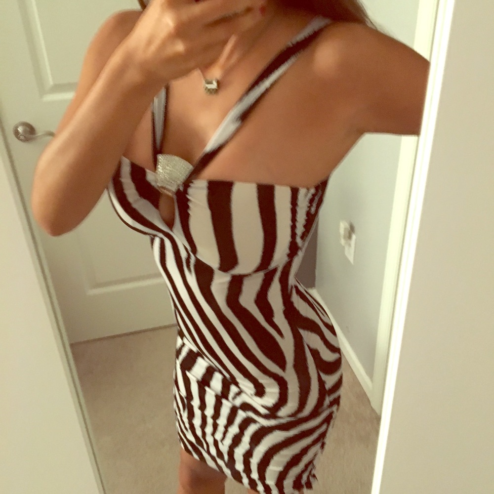Black and white dress