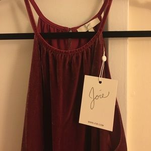 Joie Burgundy Velvet Swing Top - Final Markdown