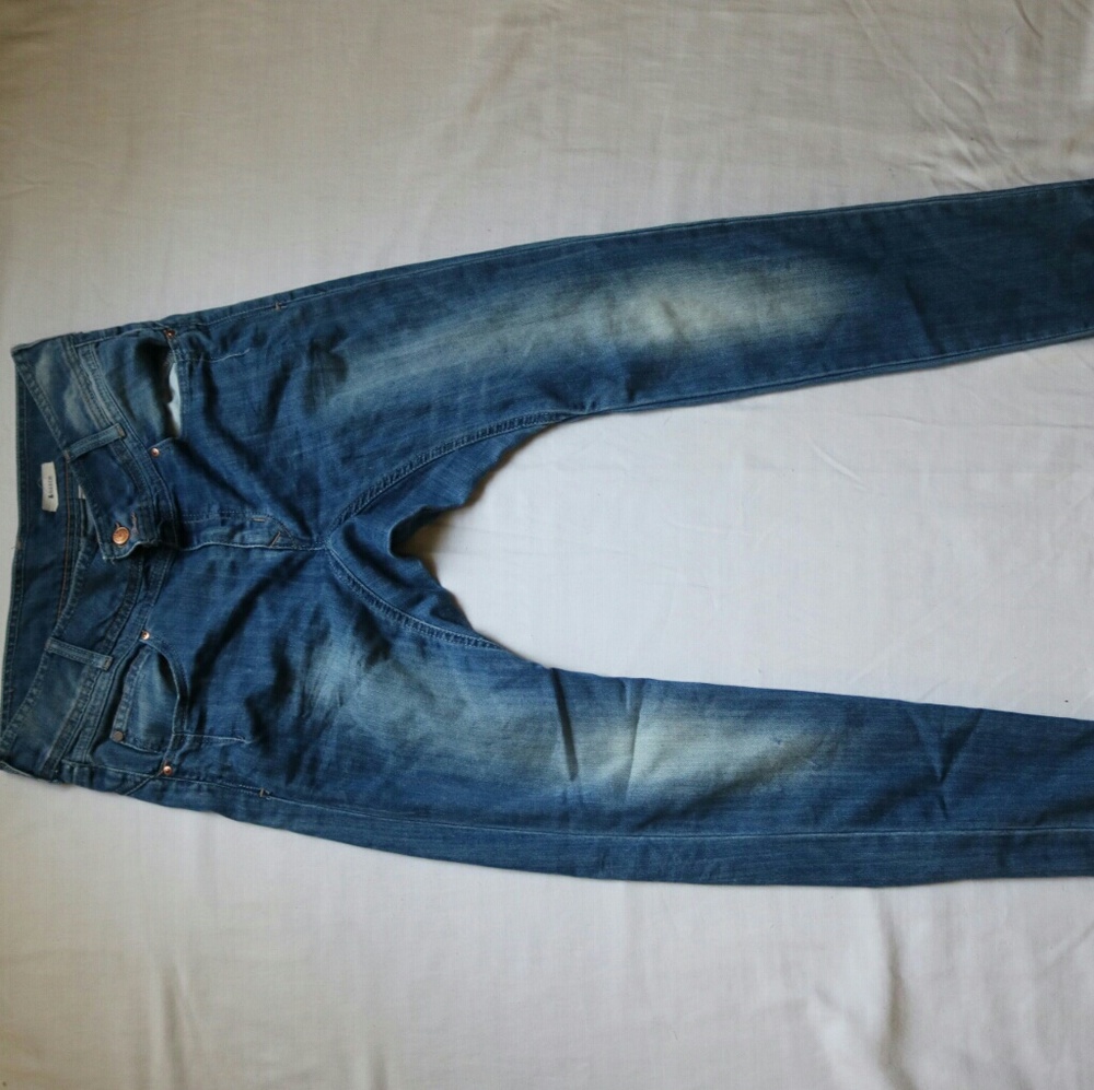 H&M harem light wash detail jeans