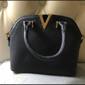 Navy mini handbag