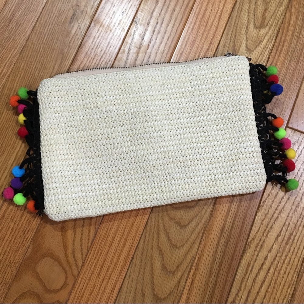 Pom Pom clutch from Lulus