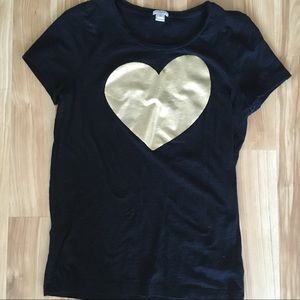 J. Crew Heart T-shirt