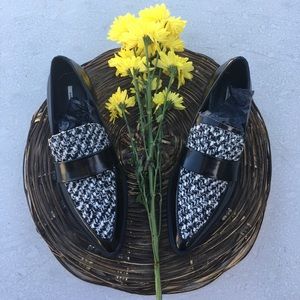 Zara Combined Fabric Loafers