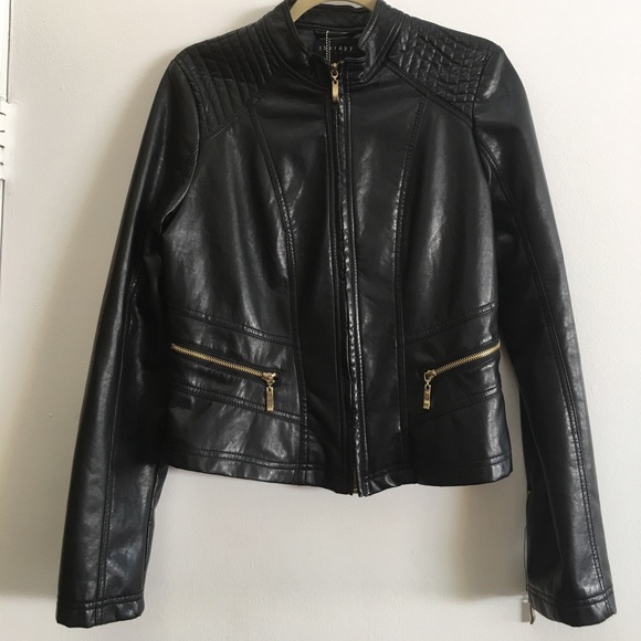 therapy Jackets & Blazers - Black Moto Biker Jacket