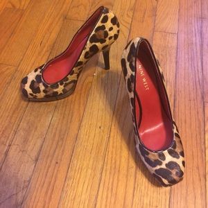 Nine West calf hair stiletto heels
