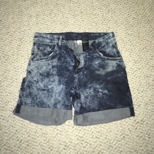 Washed Jean Shorts