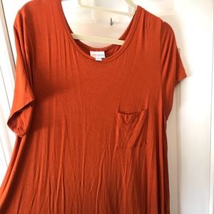 Xl Burnt Orange Carly dress Lularoe, soft EUC