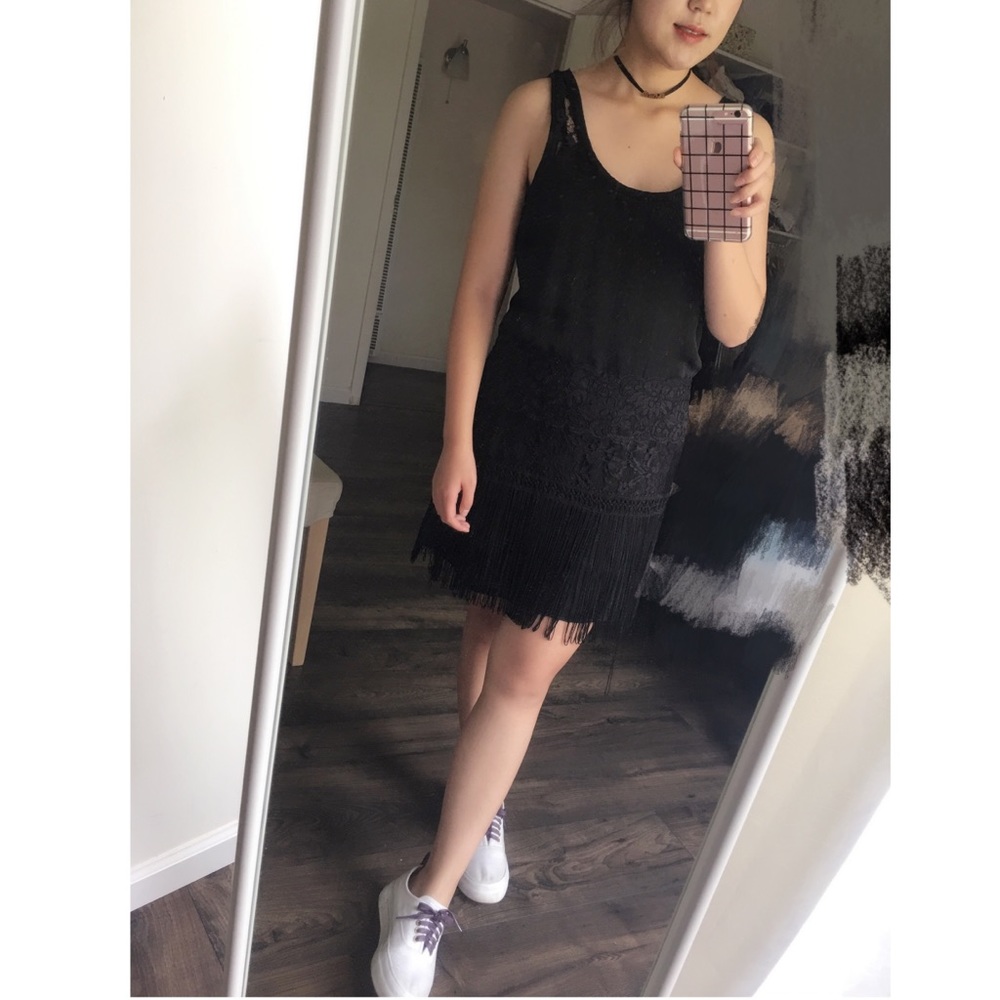 Free people tassels dress.