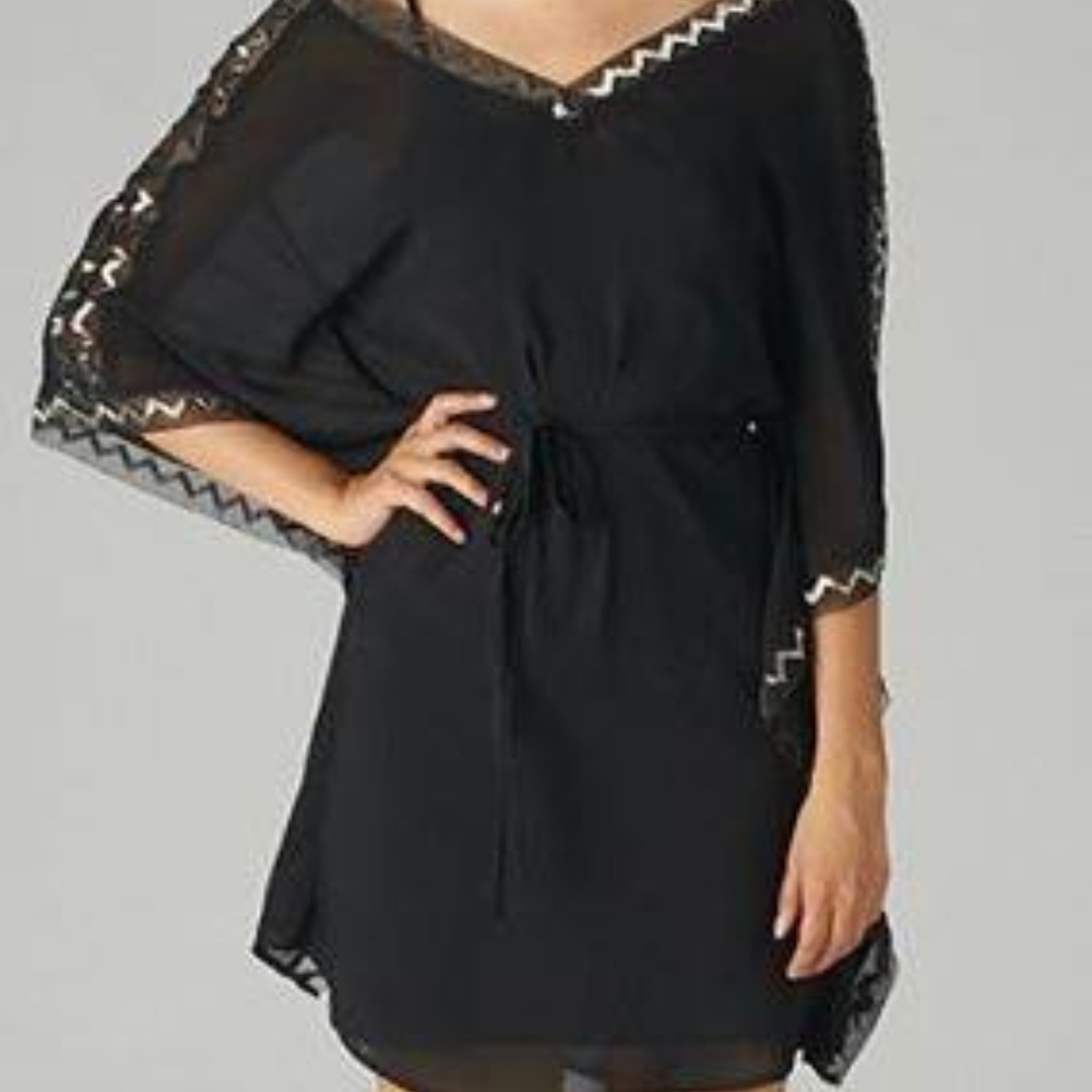 C. Luce large kimono dress with sequin trim