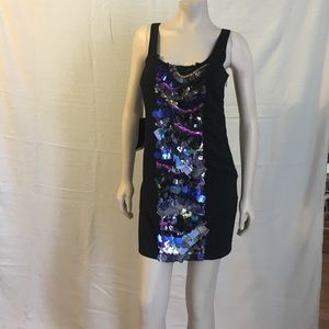 Bebe embellished sequin dress