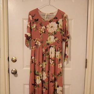 Orange Creek Floral Maxi Dress