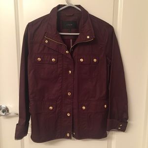 J Crew Waxed Canvas Jacket, size medium