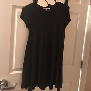 Express black t-shirt dress