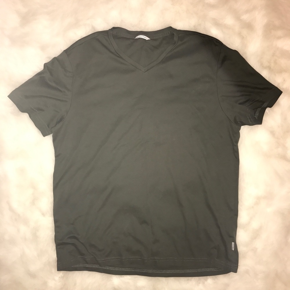 Calvin Klein Olive Green V Neck