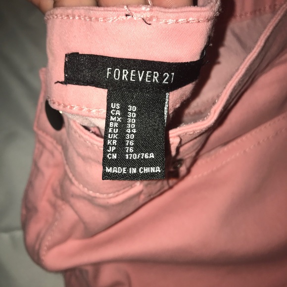 Forever 21 pink skinny jeans - Picture 2 of 2