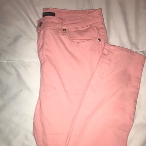 Forever 21 pink skinny jeans