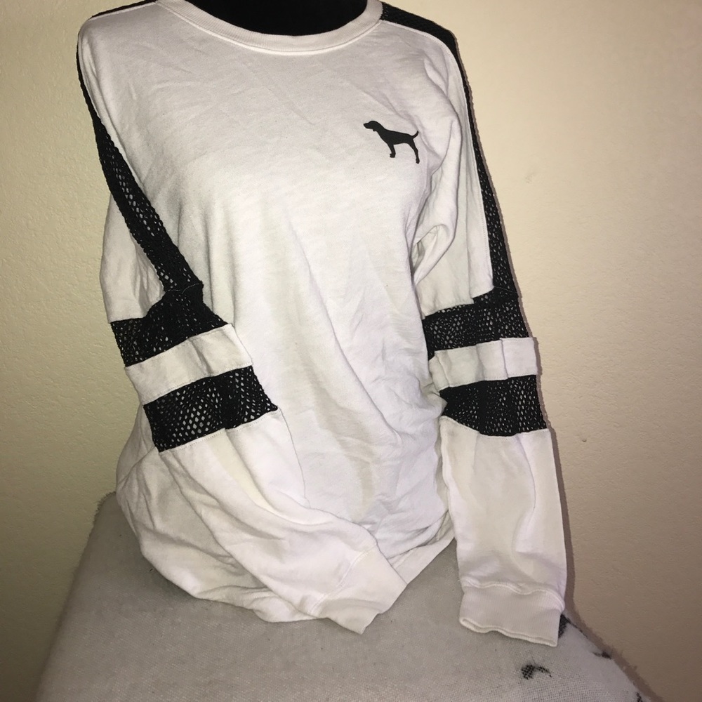 VICTORIA SECRET PINK FISHNET LONG SLEEVE🔥🔥🔥 - Picture 2 of 7