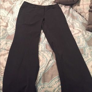 Dress pants size 4 black with white lines!