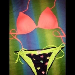 A&F Bikini Bottoms + OP Push-Up Top