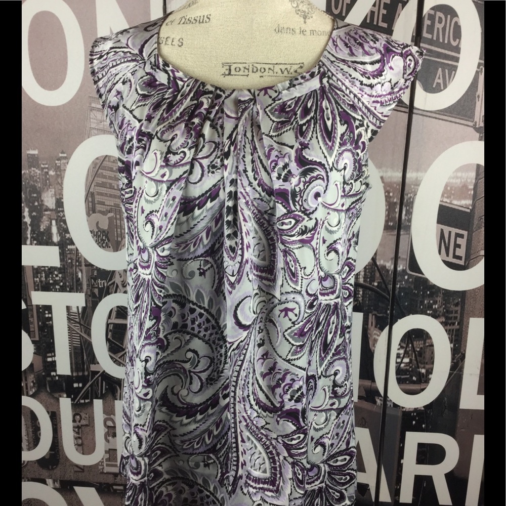 Nue Options purple cap sleeve top