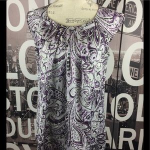Nue Options purple cap sleeve top