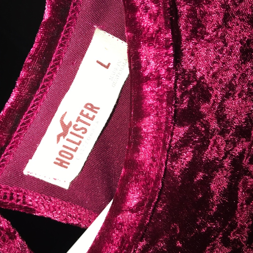 Velvet burgundy shirt
