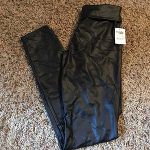 Charlotte Russe pleather leggings