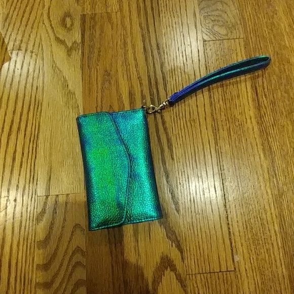 Modcloth Handbags - Iridescent Shimmer Mermaid Card Holder Clutch
