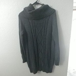 Gray knitted dress