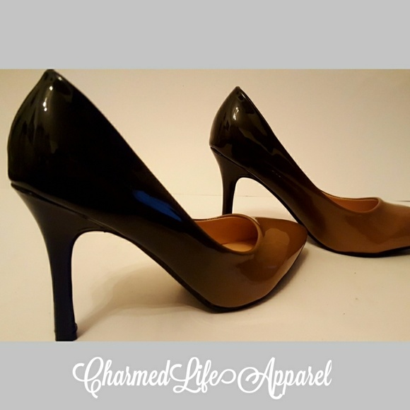 Nude/Black Ombre Heels - Picture 2 of 3