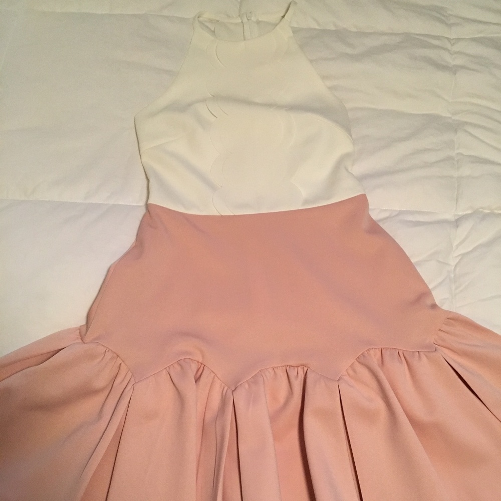 Three Floor Swoon Scallop Dress