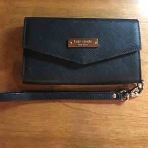kate spade black wristlet