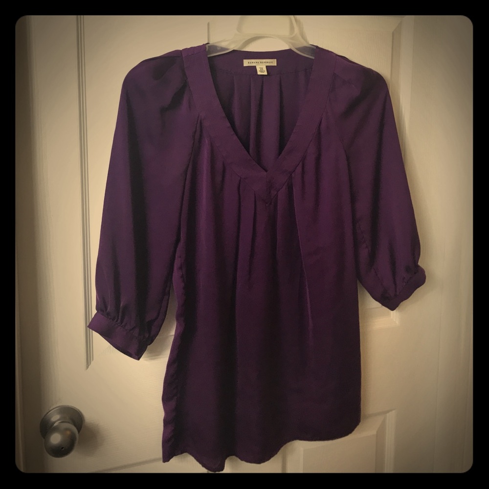 Plum Banana Republic blouse