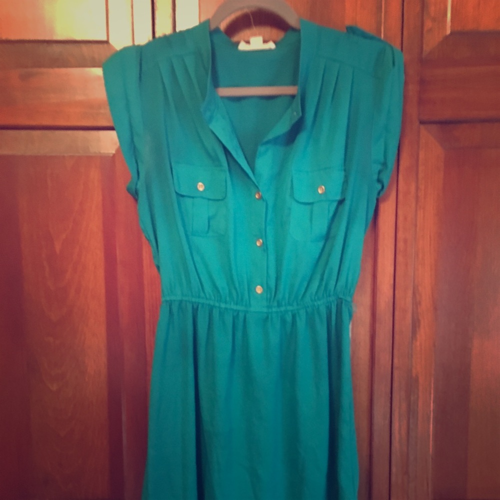 Teal lightweight dress