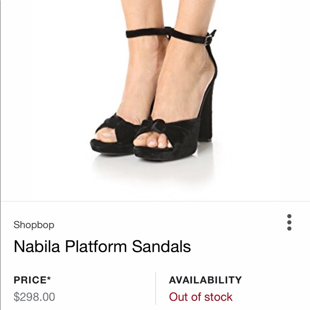 $295 Joie VELVET high heel black sandals 8 8.5