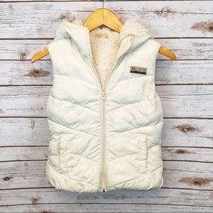 White puffer Vest
