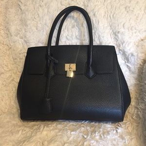 Large black handbag