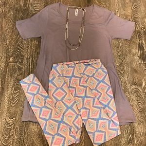 LuLaRoe Purple Perfect Tee