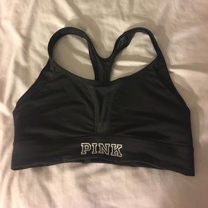 PINK Sports Bra with Mesh Details